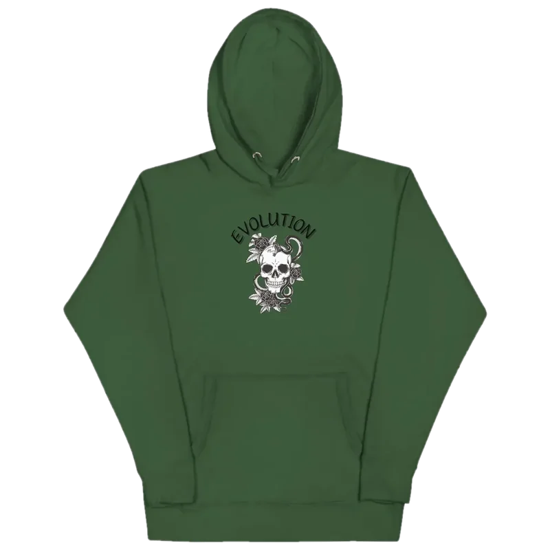 Evolution Hoodie, catalogue photograph with the studio backdrop removed