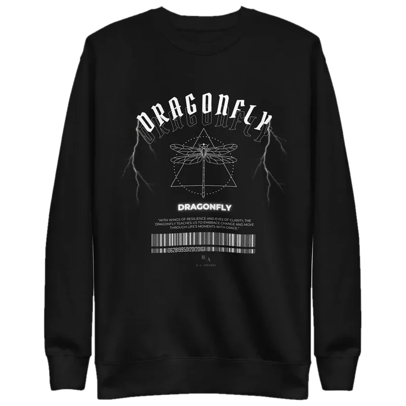 Dragonfly Sweatshirt — Edition I, catalogue photograph with the studio backdrop removed