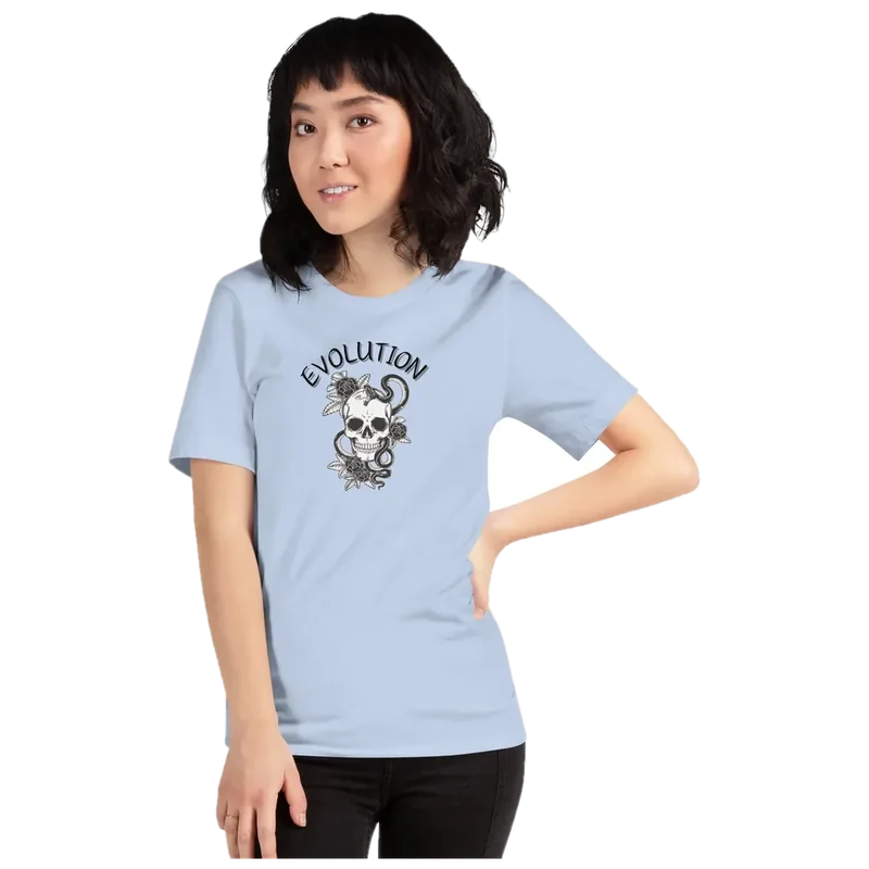 Evolution T-Shirt — Edition I, catalogue photograph with the studio backdrop removed