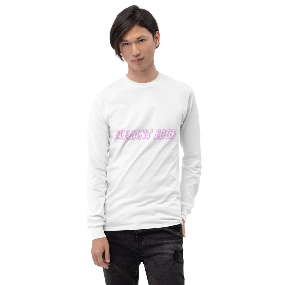 Noir Edge Men's Long Sleeve Shirt — Edition III, product view